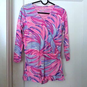 Lilly Pulitzer Girl Romper Pink Size XL 12-14 years